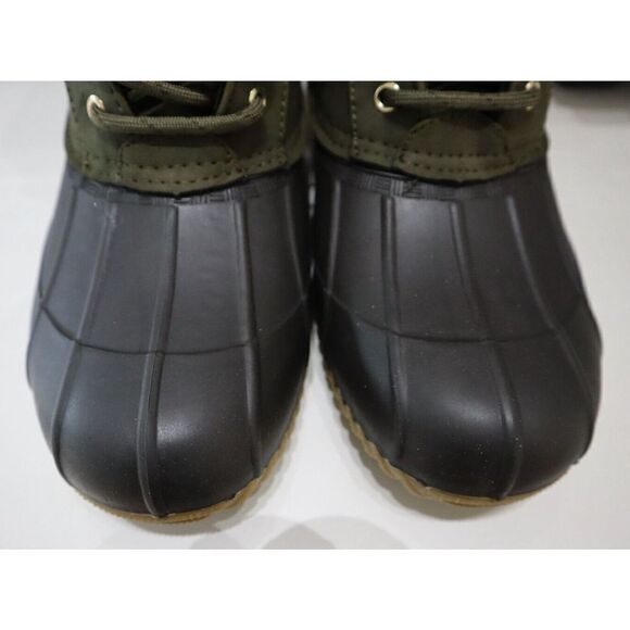 Tommy Hilfiger Women Sz 11M Green Rainah Faux-Shearling Trim WR Duck Boots - Picture 11 of 11